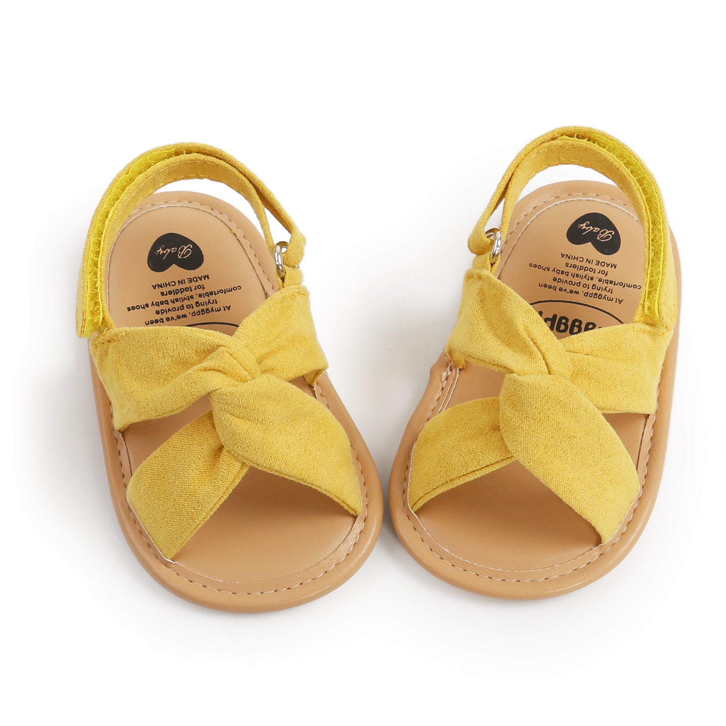 Summer Newborn Baby Girls Sandals Shoes Simple Style Solid Color Soft Sole Shoes Outdoor Indoor