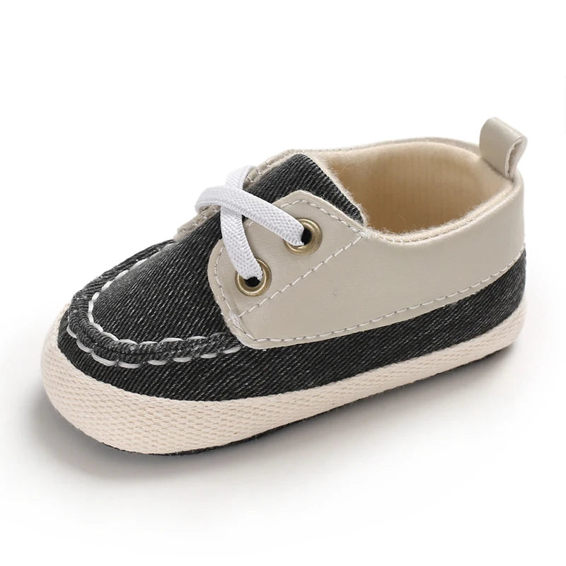 Newborn Baby Prewalker Girls Boys Casual Shoes Leather Non-Slip Soft-Sole Infant Toddler First Walkers 0-18M Baptism