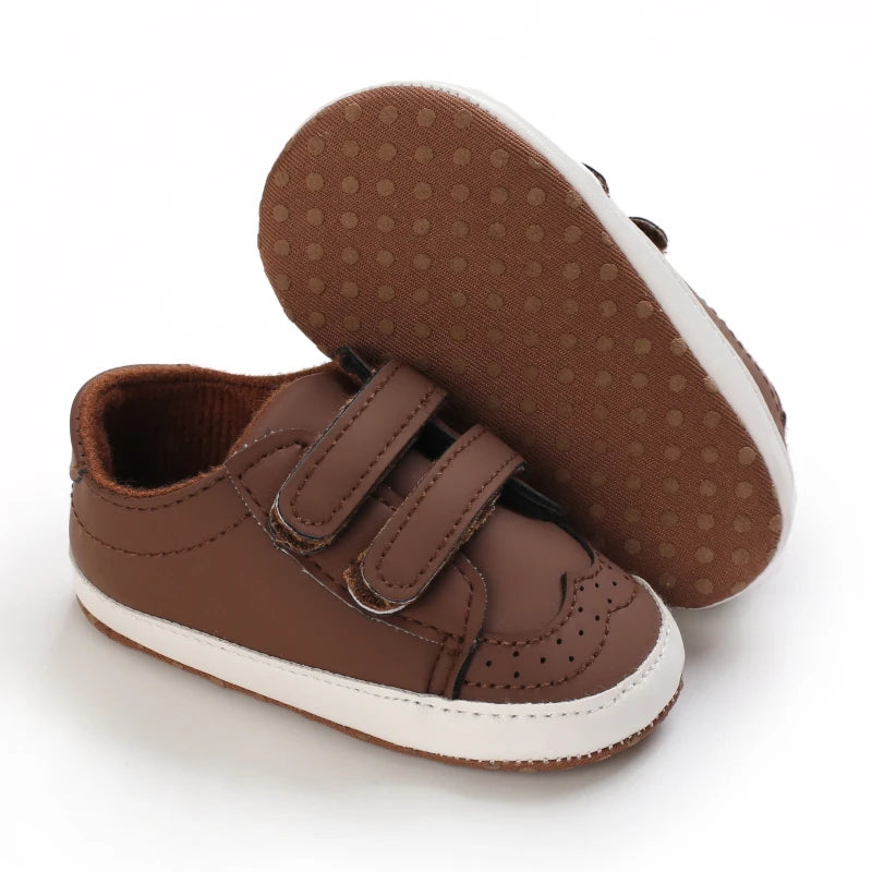 Newborn Baby Prewalker Girls Boys Casual Shoes Leather Non-Slip Soft-Sole Infant Toddler First Walkers 0-18M Baptism