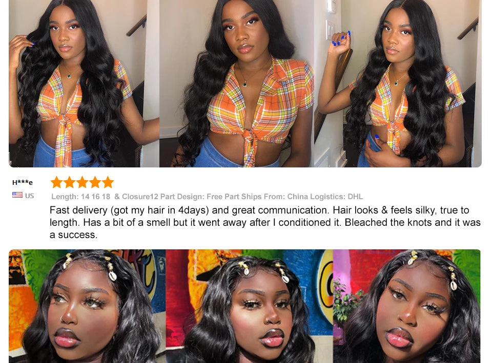 Ali Grace Hair Body Wave Bundles Human Hair 1/3/4 Pcs 100% Remy Human Hair Bundle Brazilian Hair 30inch Body Wave Hair Extension