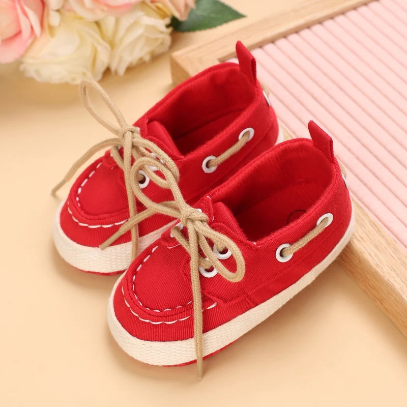 Newborn Baby Prewalker Girls Boys Casual Shoes Leather Non-Slip Soft-Sole Infant Toddler First Walkers 0-18M Baptism