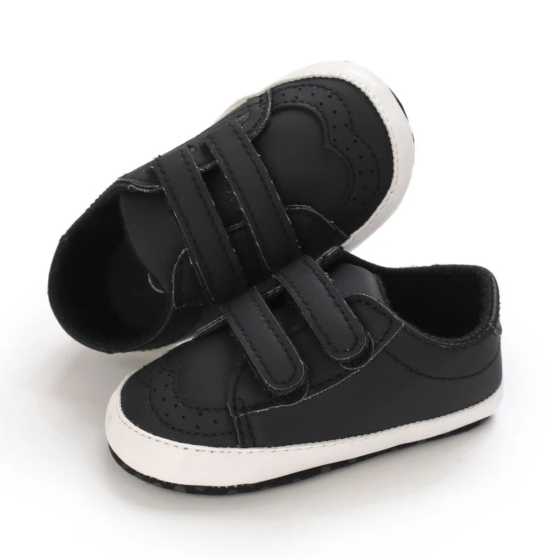 Newborn Baby Prewalker Girls Boys Casual Shoes Leather Non-Slip Soft-Sole Infant Toddler First Walkers 0-18M Baptism