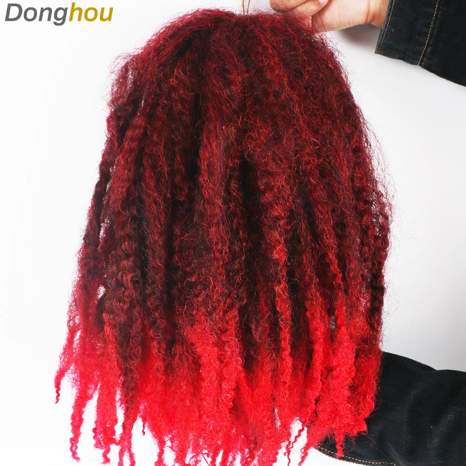 Marley Hair For Braids Afro Kinky Marley Braid Hair Kanekalon Synthetic Bob Marley Ombre Braiding Hair Extensions Easy Braid