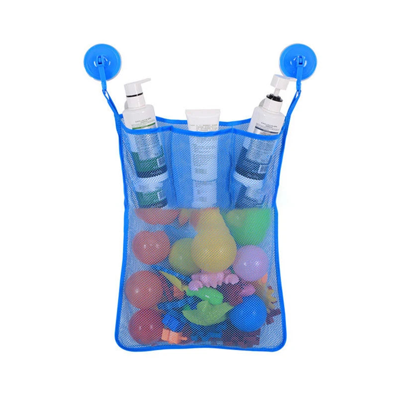 Baby Bath Toy Mesh Bag Bath Bathtub Doll Organizer Suction Bathroom Toy Stuff Net Baby Kids Bathtub Toy Bath Game Bag Kids