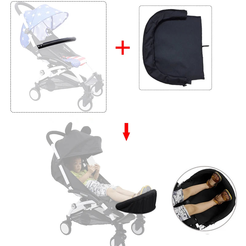 Baby Stroller Accessories for Yoya Babyzen Yoyo Babytime 32 Cm Foot Rest Feet Extension Infant Pram Footmuff Carriage Accessory