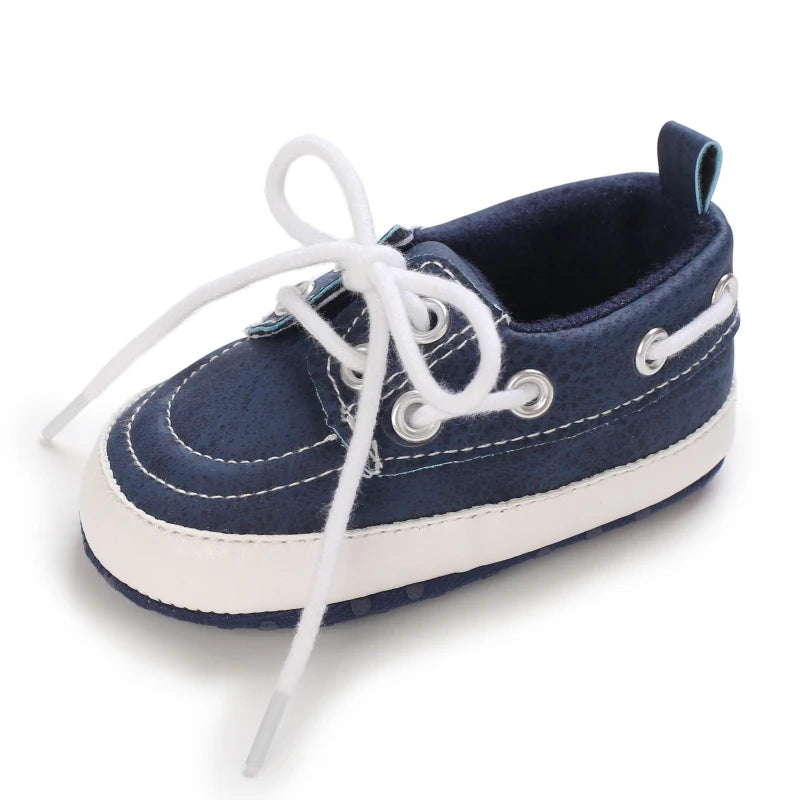 Newborn Baby Prewalker Girls Boys Casual Shoes Leather Non-Slip Soft-Sole Infant Toddler First Walkers 0-18M Baptism