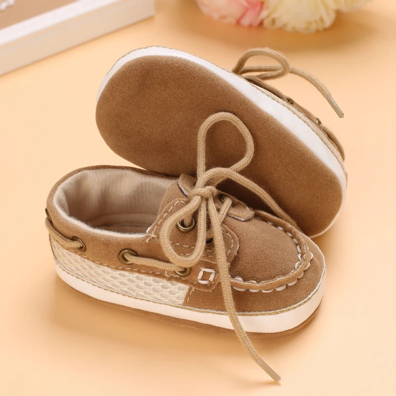 Newborn Baby Prewalker Girls Boys Casual Shoes Leather Non-Slip Soft-Sole Infant Toddler First Walkers 0-18M Baptism