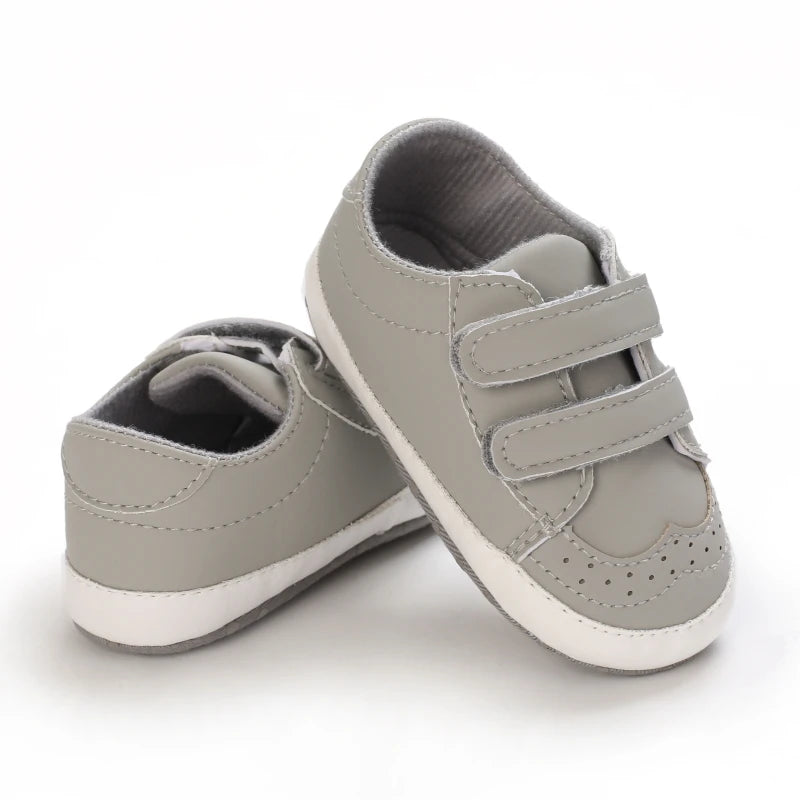 Newborn Baby Prewalker Girls Boys Casual Shoes Leather Non-Slip Soft-Sole Infant Toddler First Walkers 0-18M Baptism