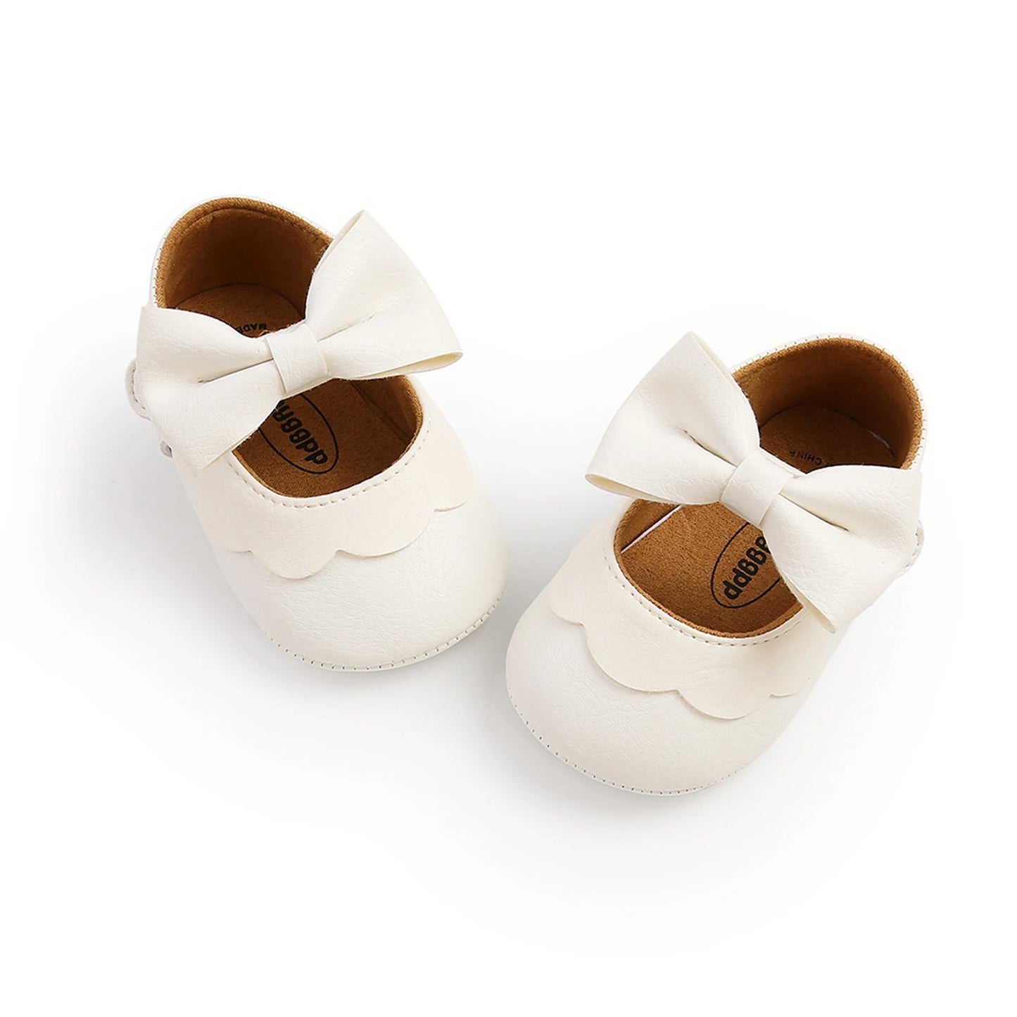 0-18M Newborn Infant Baby Girls Princess Crib Shoes Bow Knot Solid Color First Walker Soft Sole Shoes