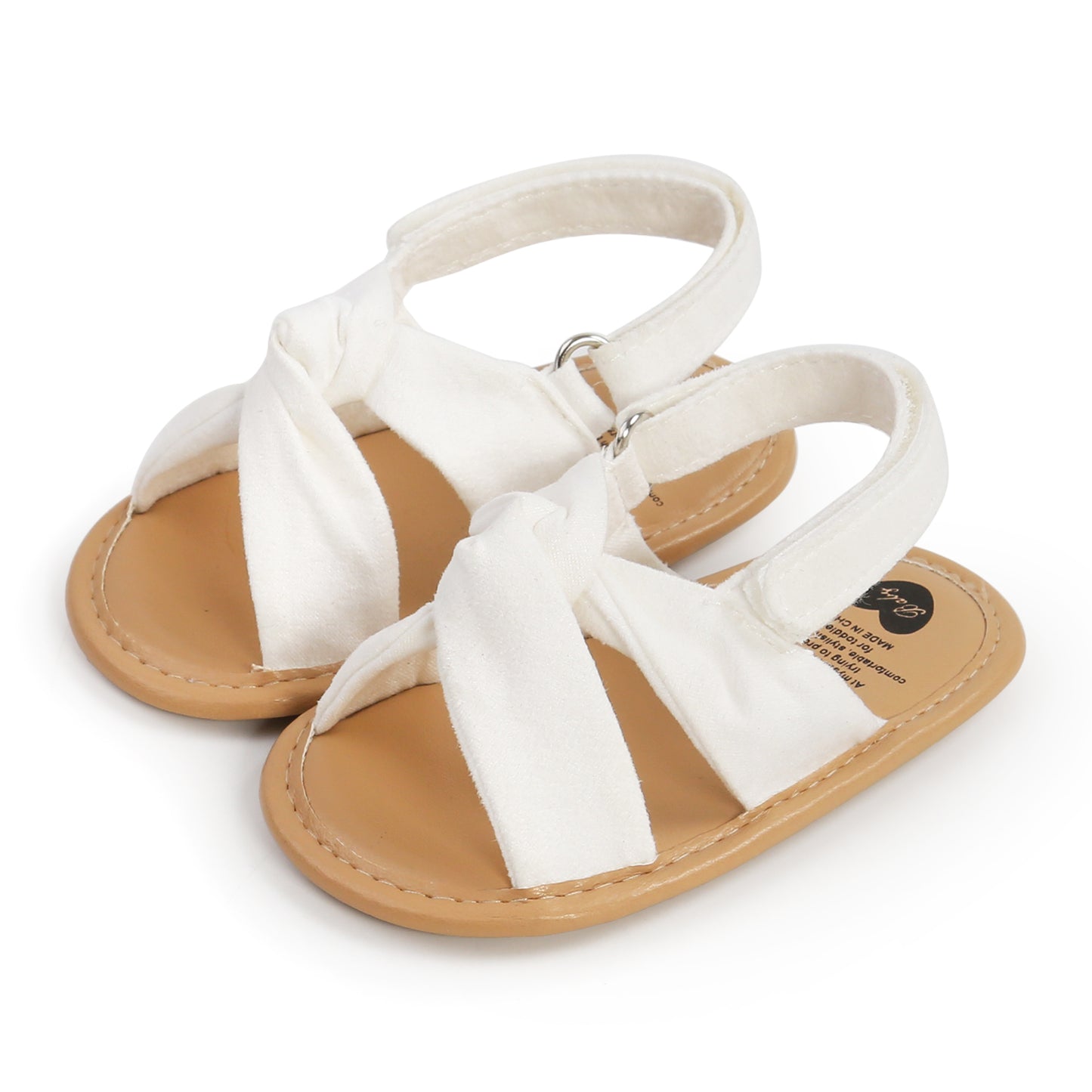 Summer Newborn Baby Girls Sandals Shoes Simple Style Solid Color Soft Sole Shoes Outdoor Indoor