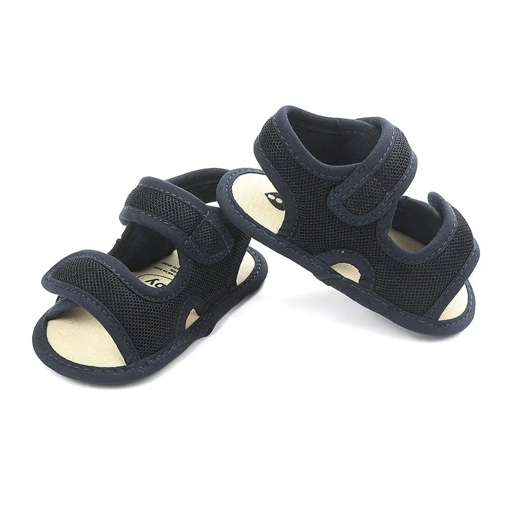 Summer Baby Shoes Newborn Boys Girls Soild Breathable Anti-Slip Sandals Infant Toddler Soft Soled Shoes