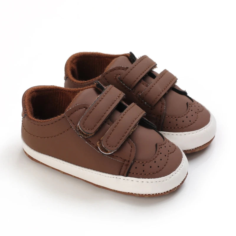 Newborn Baby Prewalker Girls Boys Casual Shoes Leather Non-Slip Soft-Sole Infant Toddler First Walkers 0-18M Baptism