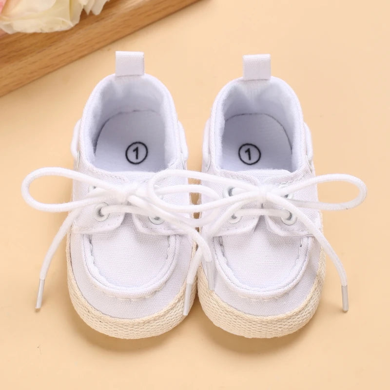 Newborn Baby Prewalker Girls Boys Casual Shoes Leather Non-Slip Soft-Sole Infant Toddler First Walkers 0-18M Baptism