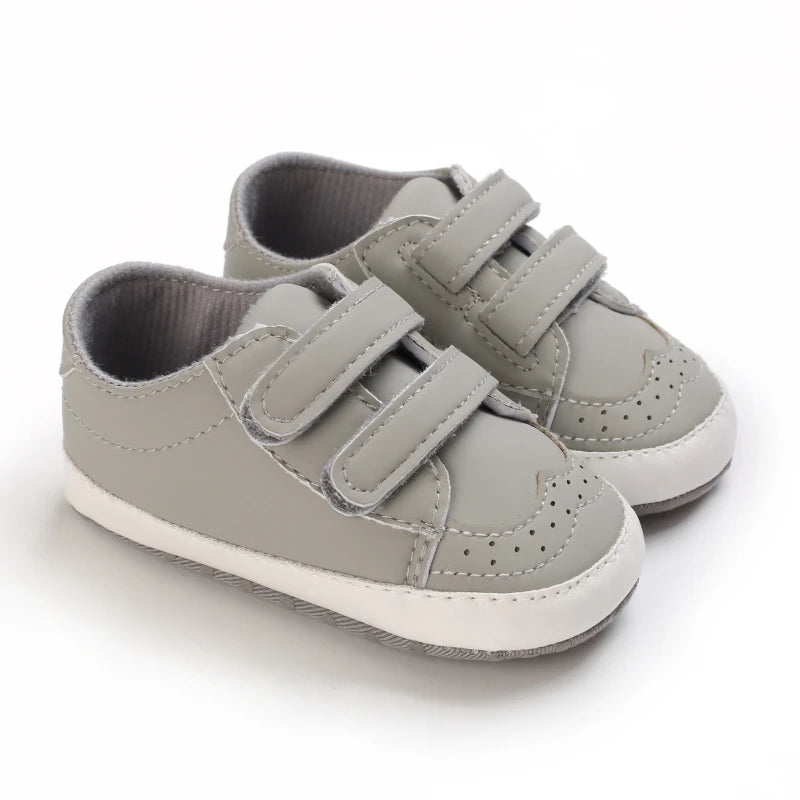 Newborn Baby Prewalker Girls Boys Casual Shoes Leather Non-Slip Soft-Sole Infant Toddler First Walkers 0-18M Baptism