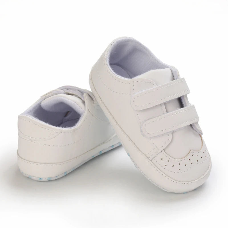 Newborn Baby Prewalker Girls Boys Casual Shoes Leather Non-Slip Soft-Sole Infant Toddler First Walkers 0-18M Baptism