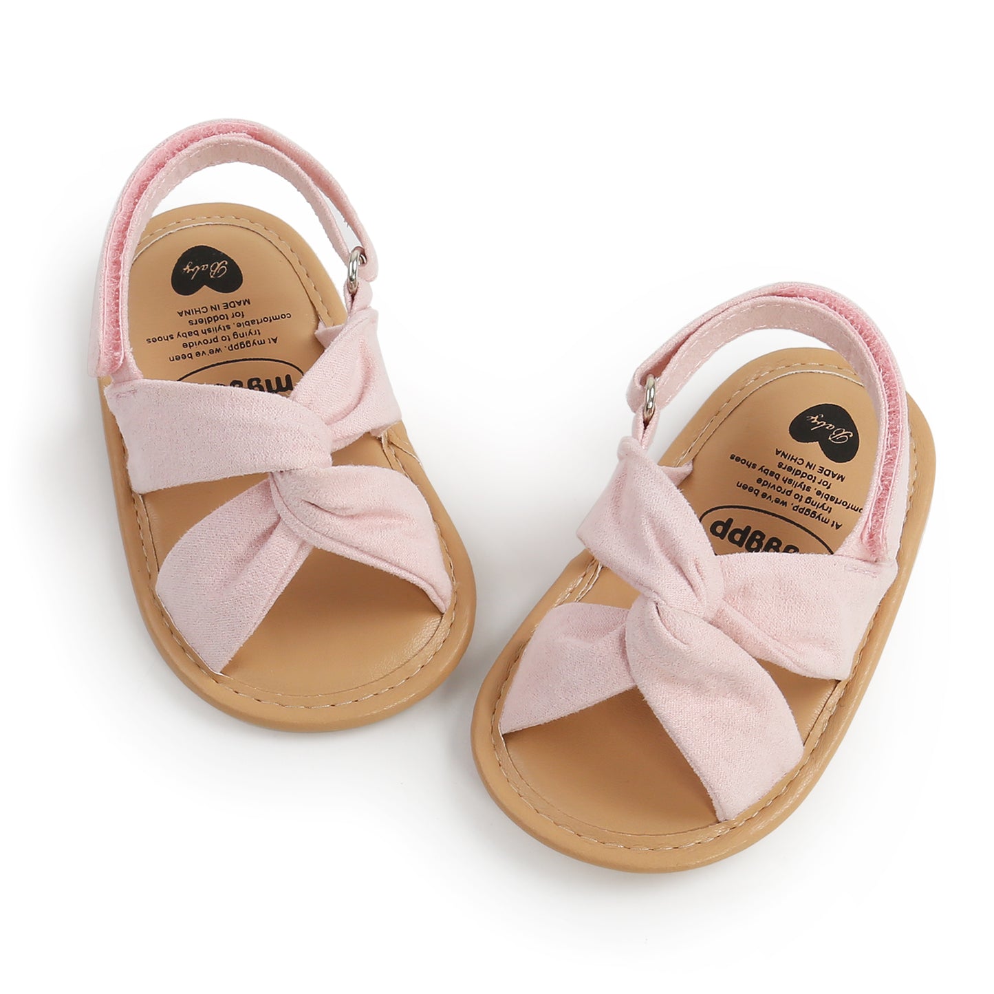 Summer Newborn Baby Girls Sandals Shoes Simple Style Solid Color Soft Sole Shoes Outdoor Indoor