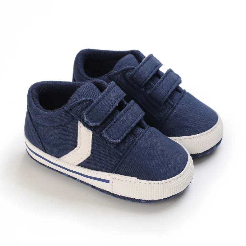 0-18M Newborn Baby Shoes Boy Girl Classical Sport Soft Sole PU Leather Multi-Color First Walker Casual Sneakers Baptism Shoes