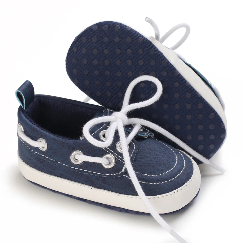 Newborn Baby Prewalker Girls Boys Casual Shoes Leather Non-Slip Soft-Sole Infant Toddler First Walkers 0-18M Baptism