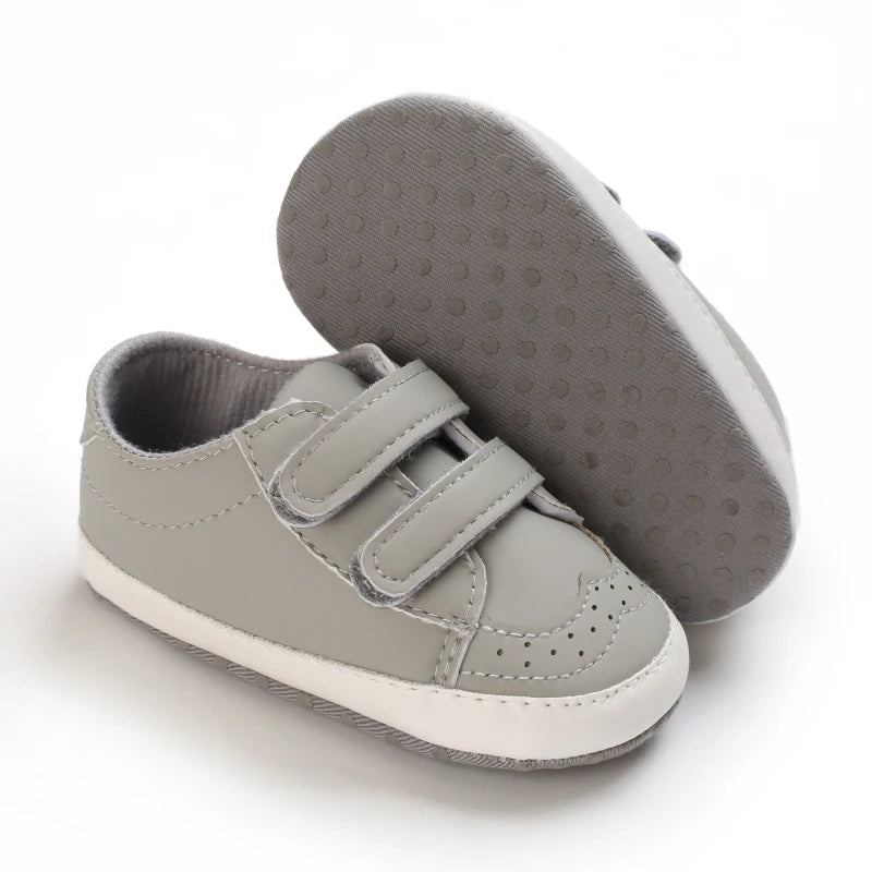 Newborn Baby Prewalker Girls Boys Casual Shoes Leather Non-Slip Soft-Sole Infant Toddler First Walkers 0-18M Baptism