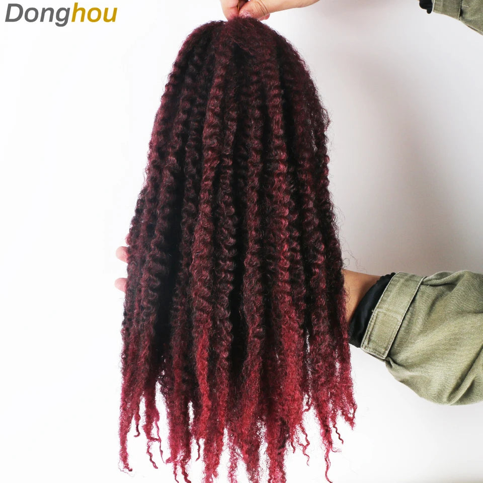 Marley Hair For Braids Afro Kinky Marley Braid Hair Kanekalon Synthetic Bob Marley Ombre Braiding Hair Extensions Easy Braid