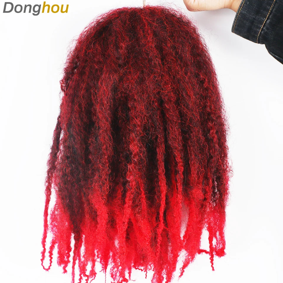 Marley Hair For Braids Afro Kinky Marley Braid Hair Kanekalon Synthetic Bob Marley Ombre Braiding Hair Extensions Easy Braid