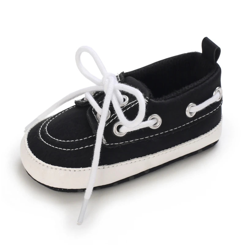 Newborn Baby Prewalker Girls Boys Casual Shoes Leather Non-Slip Soft-Sole Infant Toddler First Walkers 0-18M Baptism