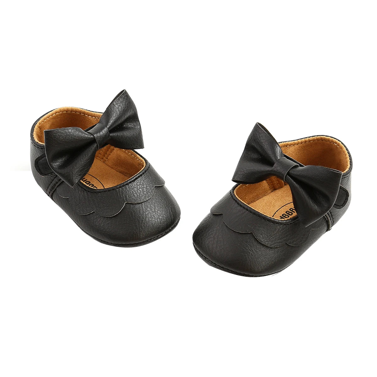 0-18M Newborn Infant Baby Girls Princess Crib Shoes Bow Knot Solid Color First Walker Soft Sole Shoes