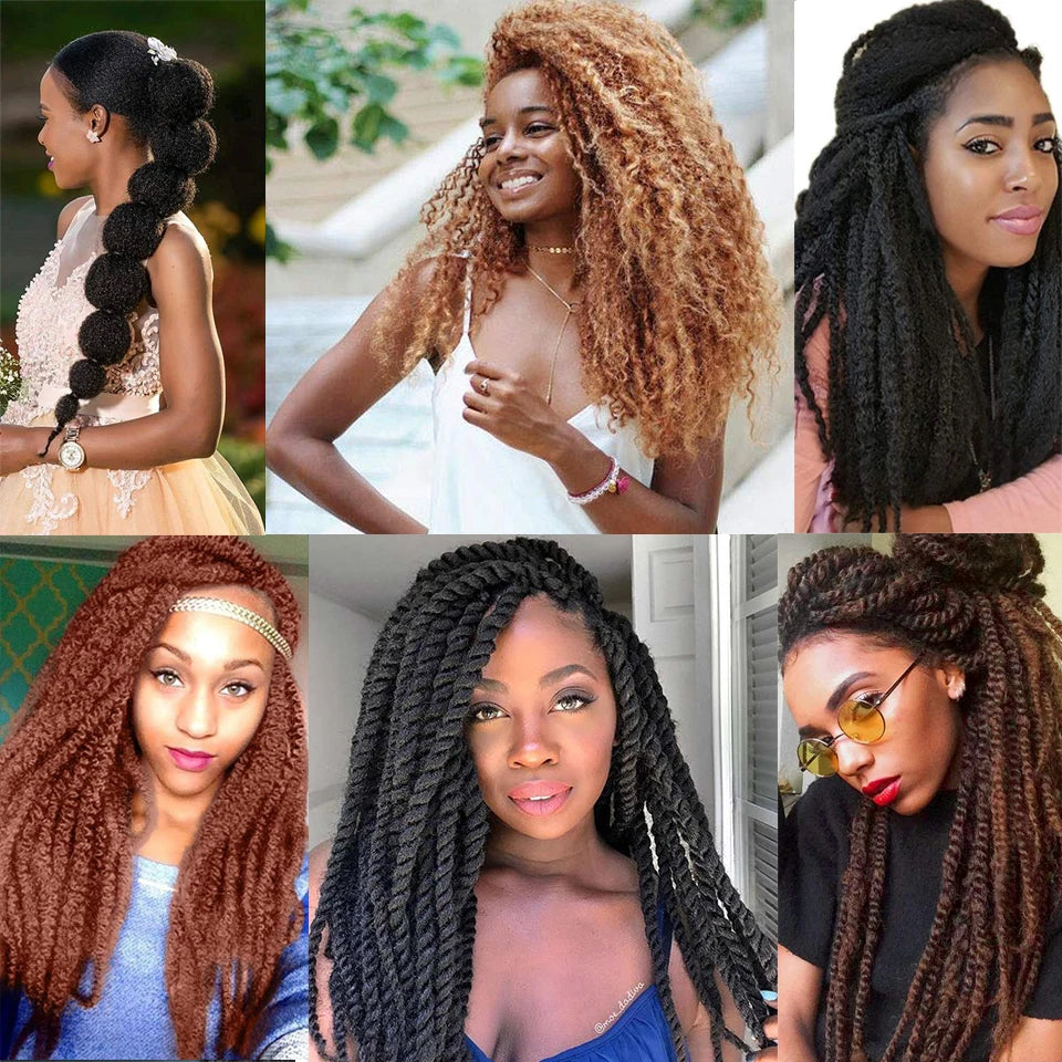 Marley Hair For Braids Afro Kinky Marley Braid Hair Kanekalon Synthetic Bob Marley Ombre Braiding Hair Extensions Easy Braid