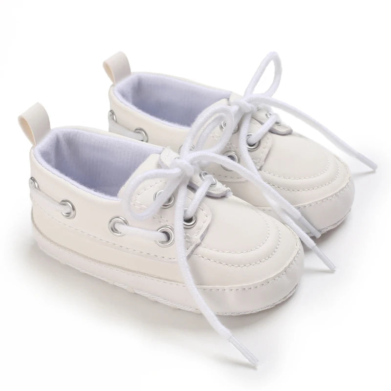 Newborn Baby Prewalker Girls Boys Casual Shoes Leather Non-Slip Soft-Sole Infant Toddler First Walkers 0-18M Baptism