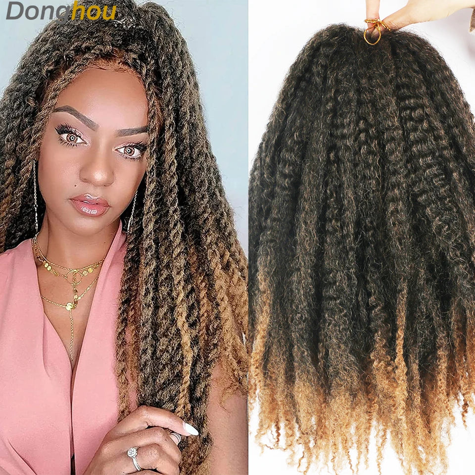 Marley Hair For Braids Afro Kinky Marley Braid Hair Kanekalon Synthetic Bob Marley Ombre Braiding Hair Extensions Easy Braid