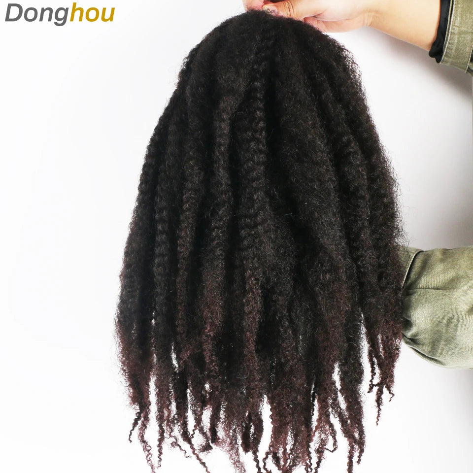 Marley Hair For Braids Afro Kinky Marley Braid Hair Kanekalon Synthetic Bob Marley Ombre Braiding Hair Extensions Easy Braid