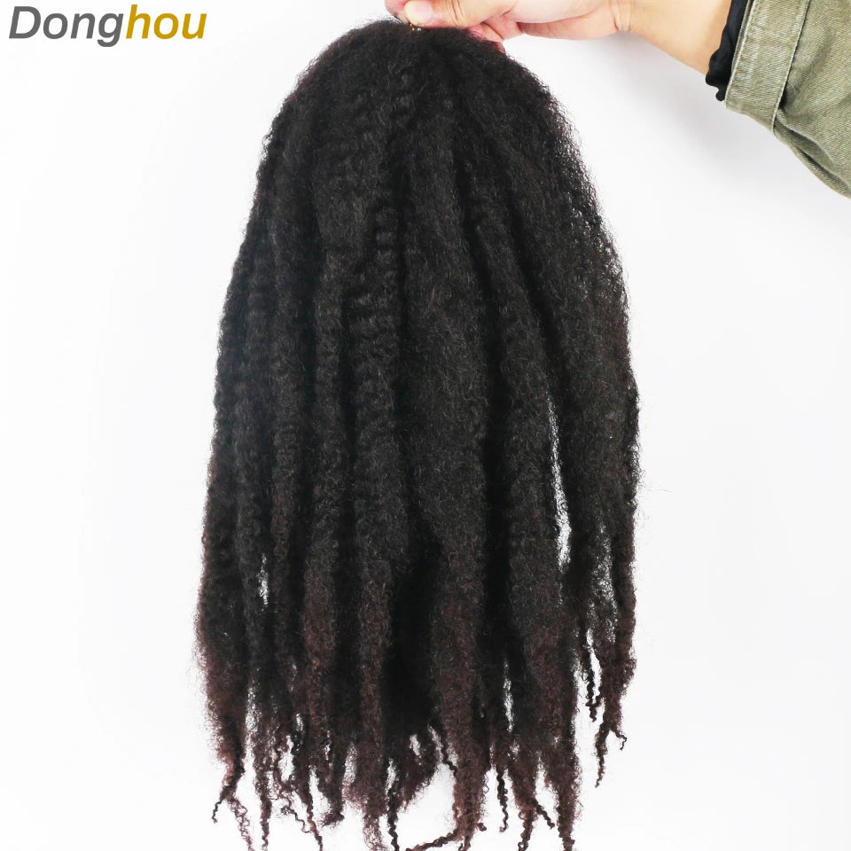 Marley Hair For Braids Afro Kinky Marley Braid Hair Kanekalon Synthetic Bob Marley Ombre Braiding Hair Extensions Easy Braid