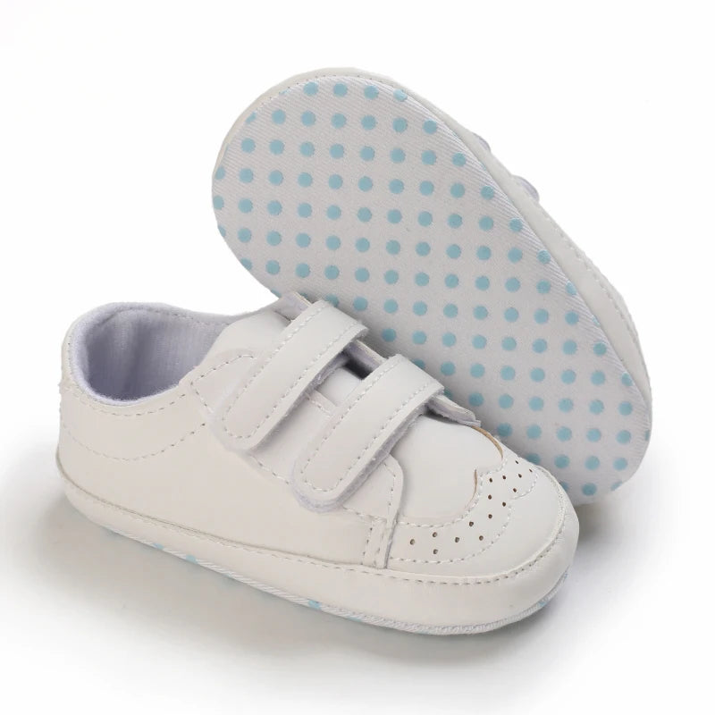 Newborn Baby Prewalker Girls Boys Casual Shoes Leather Non-Slip Soft-Sole Infant Toddler First Walkers 0-18M Baptism