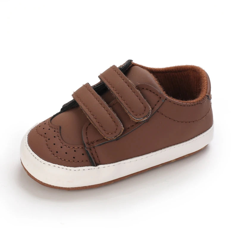 Newborn Baby Prewalker Girls Boys Casual Shoes Leather Non-Slip Soft-Sole Infant Toddler First Walkers 0-18M Baptism