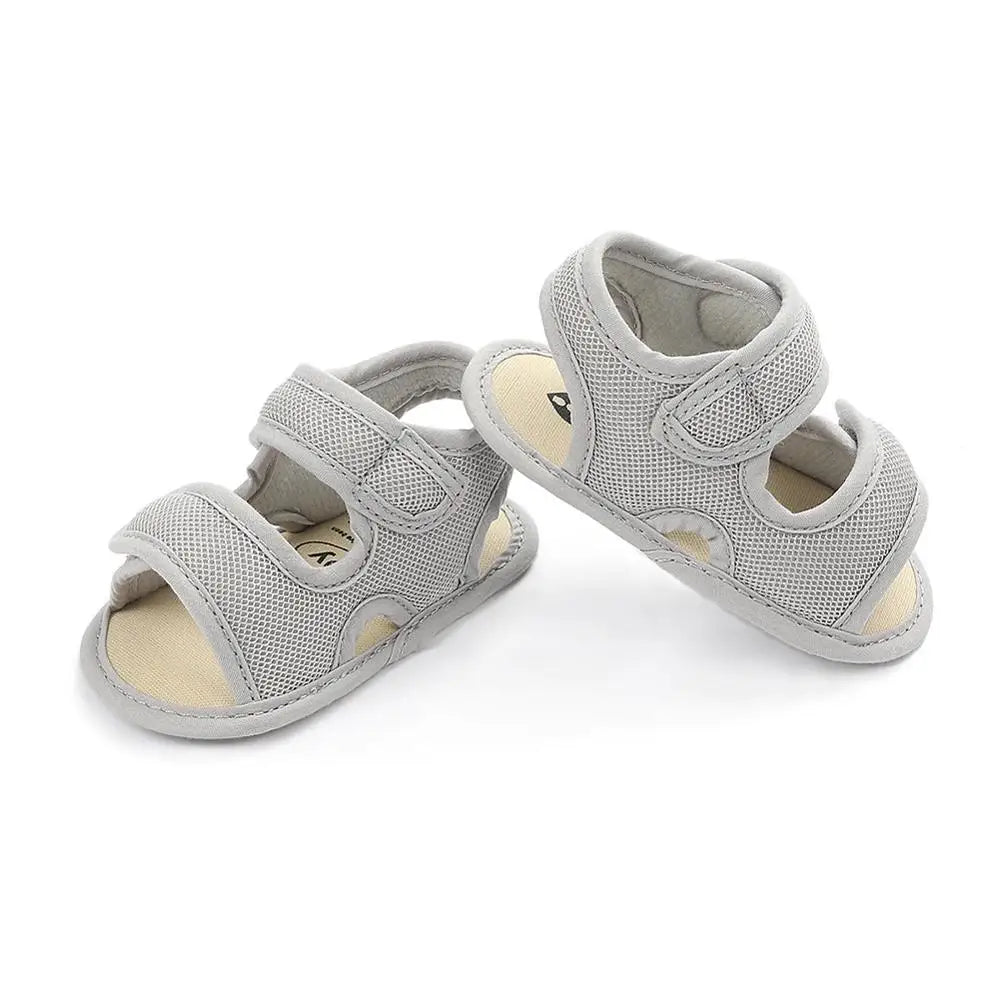 Summer Baby Shoes Newborn Boys Girls Soild Breathable Anti-Slip Sandals Infant Toddler Soft Soled Shoes