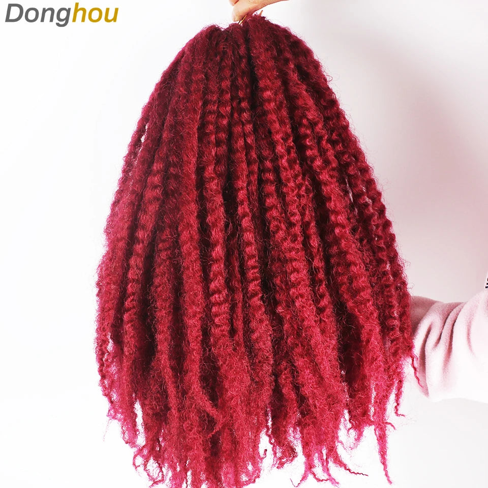 Marley Hair For Braids Afro Kinky Marley Braid Hair Kanekalon Synthetic Bob Marley Ombre Braiding Hair Extensions Easy Braid