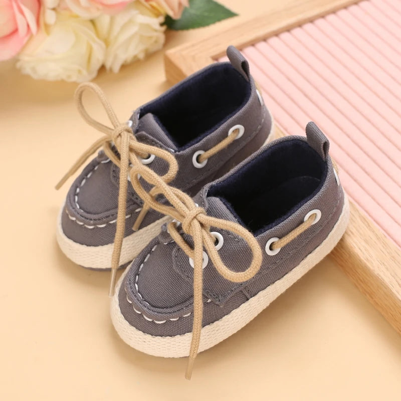 Newborn Baby Prewalker Girls Boys Casual Shoes Leather Non-Slip Soft-Sole Infant Toddler First Walkers 0-18M Baptism