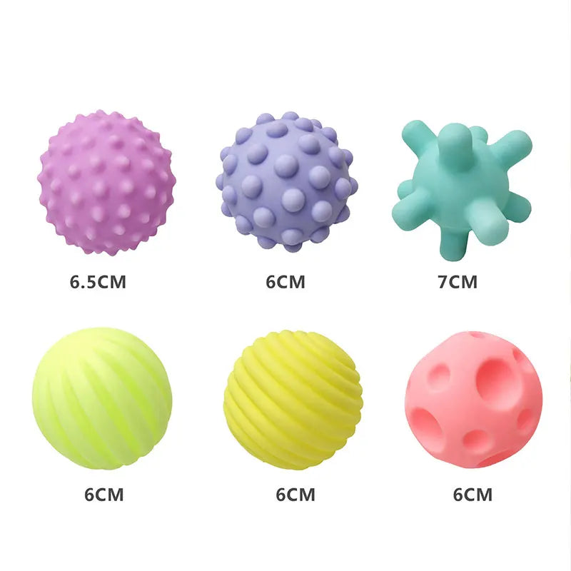 Sensory Development Toys For Babies 0 to 12 Months Tactile Baby Ball Soft Massage Toys Ball Educational Baby Games Toys