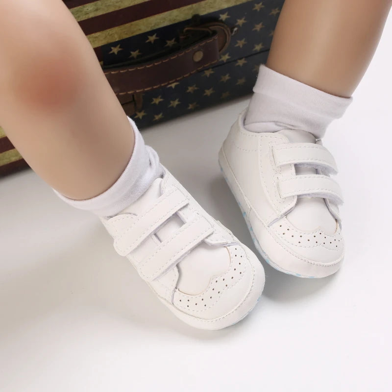 Newborn Baby Prewalker Girls Boys Casual Shoes Leather Non-Slip Soft-Sole Infant Toddler First Walkers 0-18M Baptism