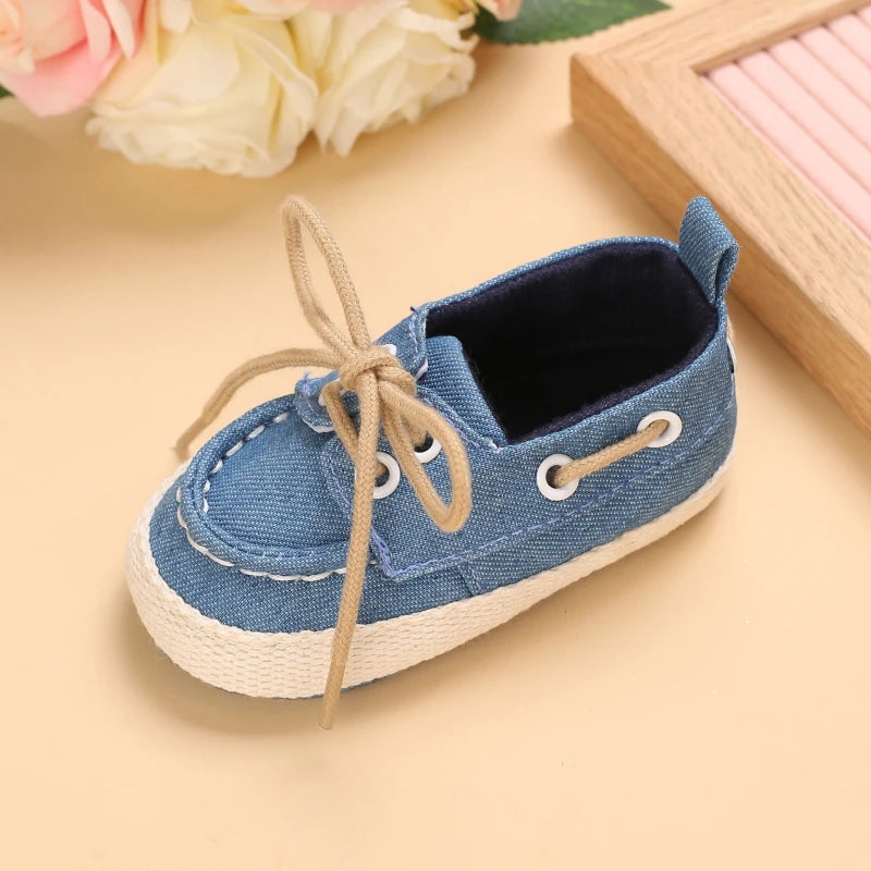 Newborn Baby Prewalker Girls Boys Casual Shoes Leather Non-Slip Soft-Sole Infant Toddler First Walkers 0-18M Baptism