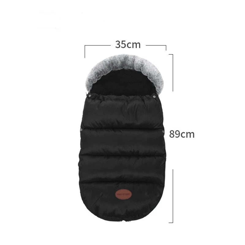 0-24Months Baby Stroller Footmuff Removable Universal Stroller Accessories Footmuff Windproof Warm Thick Cotton Pad