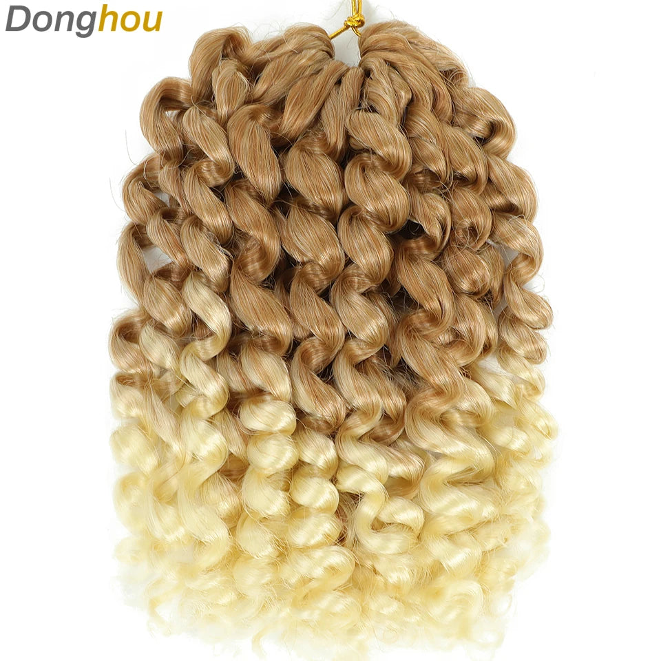 Wand Curl Crochet Braids Hair 8 Inch 1B 30 27 Bug Ringlet Twist Extensions with Jamaican Bounce Crochet Hair Crochet Curly Hair