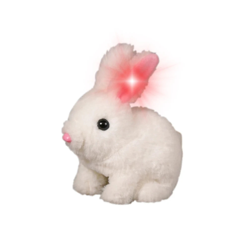 6inch Rabbit Interactive Electric Plush Bunny Walking Wiggle Ears Stuffed Doll for Kids Baby Birthday Christmas Toys Gift