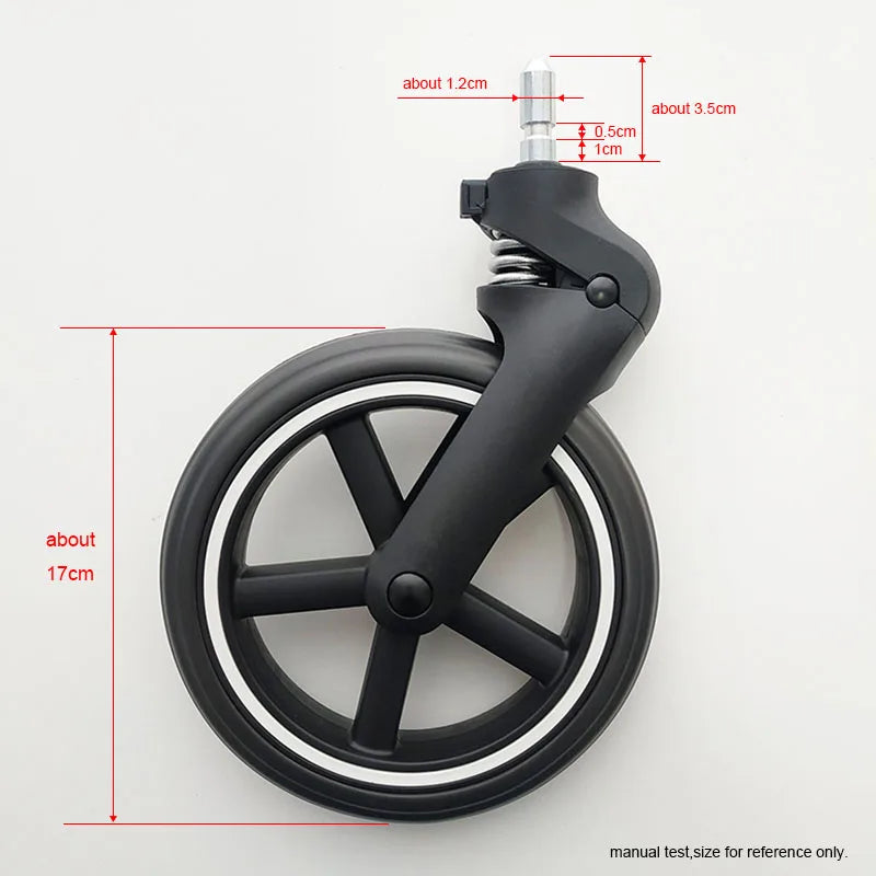 Pram Wheel For Cybex Eezy S/Twist +2 Buggy Baby Trolley Front Or Rear One With Bearings Stroller Parts Pushchair Accessories