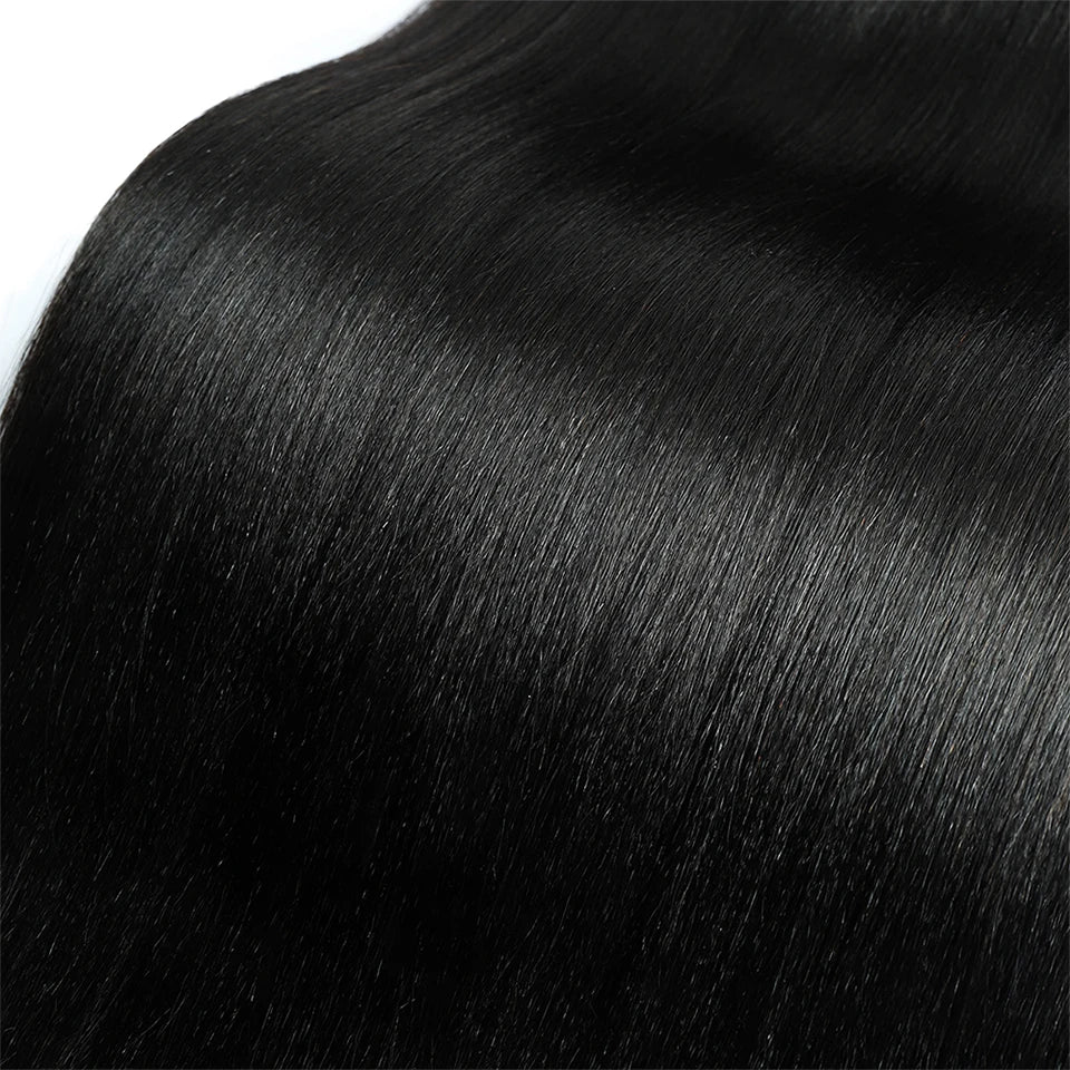 Light Yaki Straight Human Hair Bundles Natural Color Brazilian Hair Weave Bundles 1 3 4 PCS Remy Human Hair Extensions 100g/pc