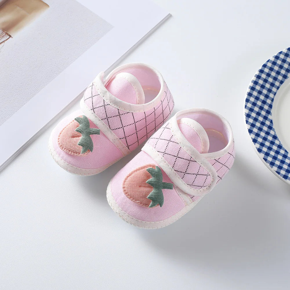 Baby Girl Shoes First Walkers Lace Floral Newborn Baby Shoes Princess Infant Toddler Baby Shoes for Boys Flats Soft Prewalkers