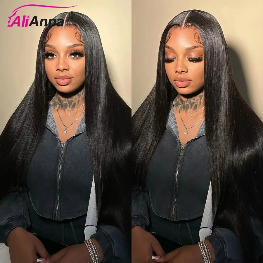 100% Real HD Lace Wig 13x6 Human Hair Lace Frontal Wig 30 Inch Straight Human Hair Wigs Brazilian 13X4 Lace Front Human Hair Wig