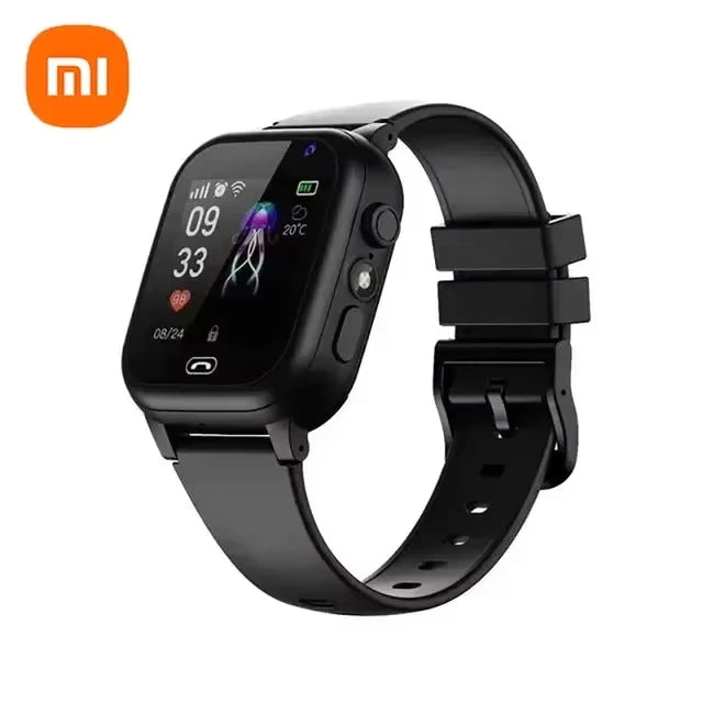 Xiaomi Kids 4G Smart Watch SOS GPS Location Video Call Sim Card Child Camera Waterproof Upgrade 2025 For Boys Girls Add Earphone