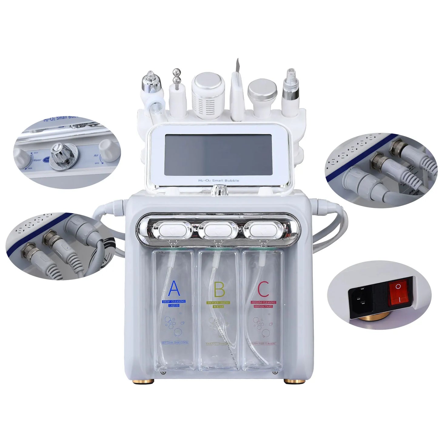 Professional Hydro Dermabrasion Machine Skincare Face Care Radiofrequency Facial Cleaning Hydra Beauty Small Bubble Machine