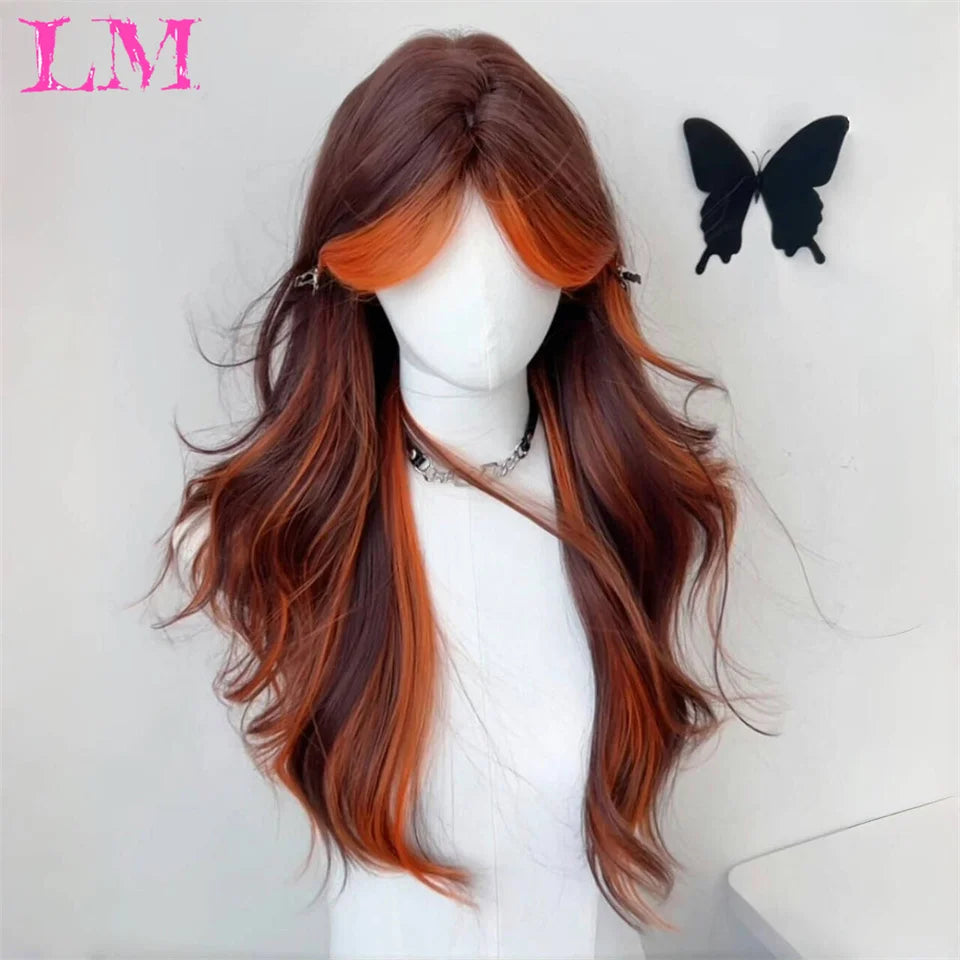 LM Wave Synthetic Wig for Black Women Wear Deep Curly Soft Wig Natural Black Color Replacement Wigs for Daily Party Use